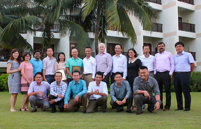 Final-Control-Meeting-In-Da-Nang Final Control Meeting in Danang from Sep 21-22, 2017: - Review business activity FY17 - Review business plan FY18 - Award the certificates to Toan Thang Engineering Corp “Asia Pacific Eceeding Lifecycle Serrvice Booking 2017” and “Asia Pacific Most Improved LBP 2017”