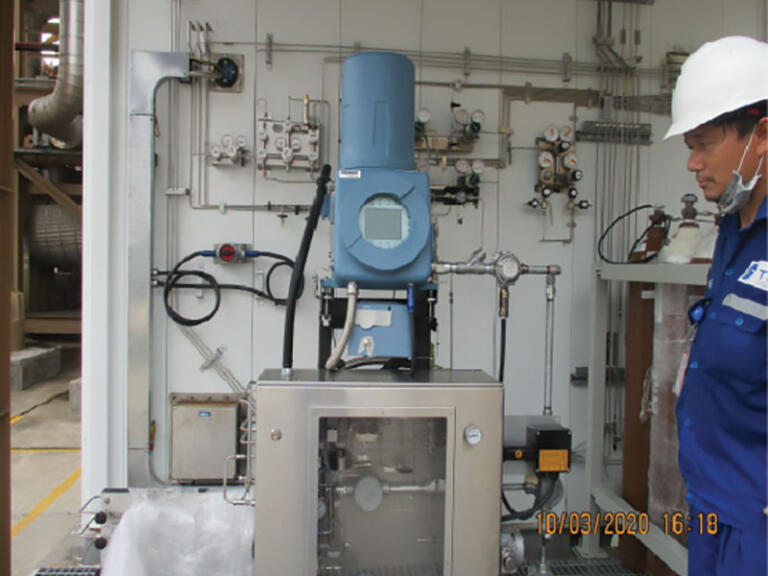 Installating new LPG analyzer 